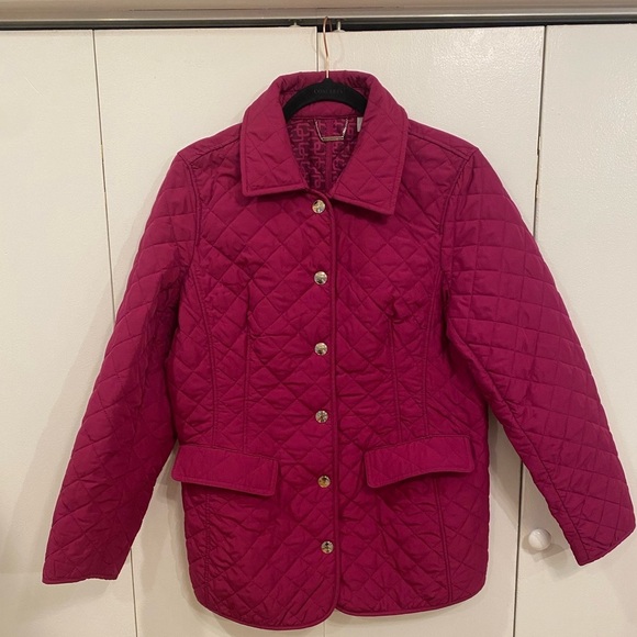 Chico's Quilted Fuchsia Jacket
Mid sized, fits like a one - Picture 3 of 8